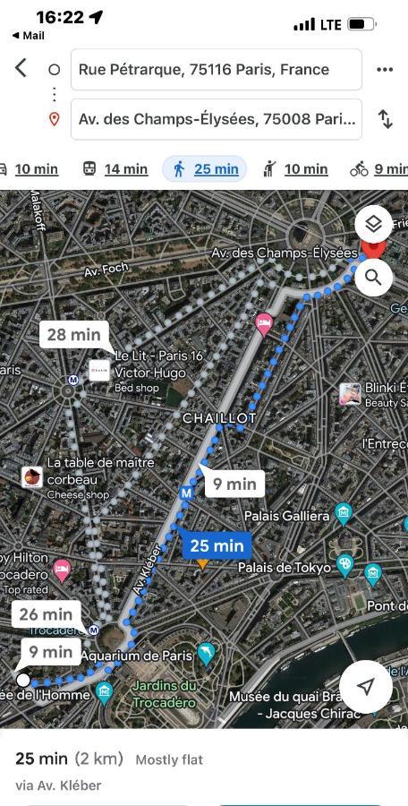 T2 Trocadero Tour Eiffel Apartment Paris Luaran gambar